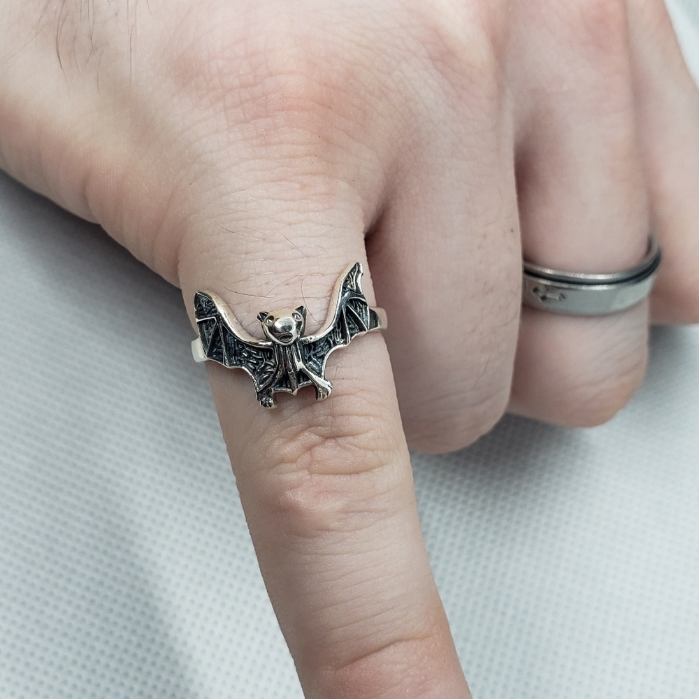 Bat Ring - 925 Silver - Picture 8 of 10